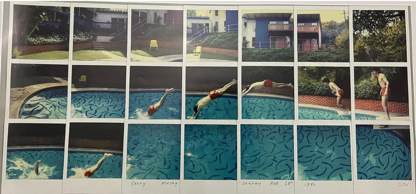 David Hockney Gerry Diving, 1982 - Printed After
